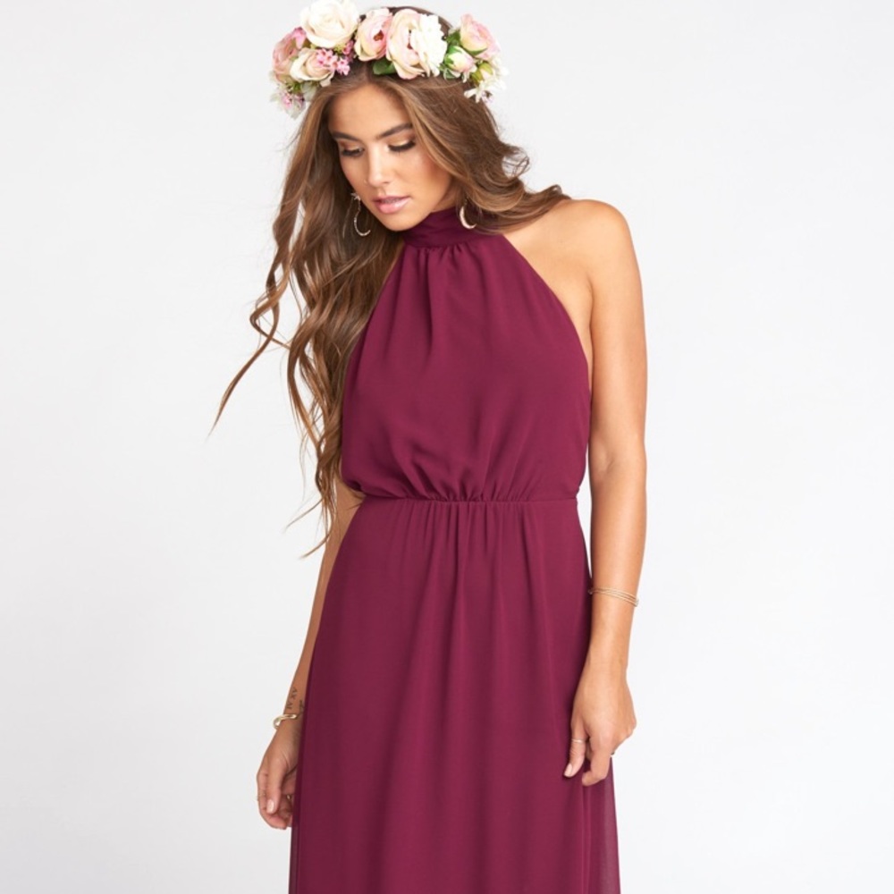 Show Me Your MuMu | Collette Halter Dress Merlot
